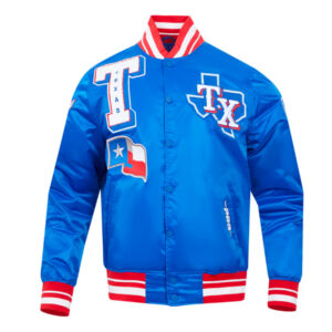 Texas Rangers Mashup Classic Rib Satin Jacket