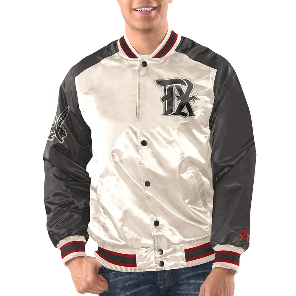 Renegade Texas Rangers White and Black Jacket