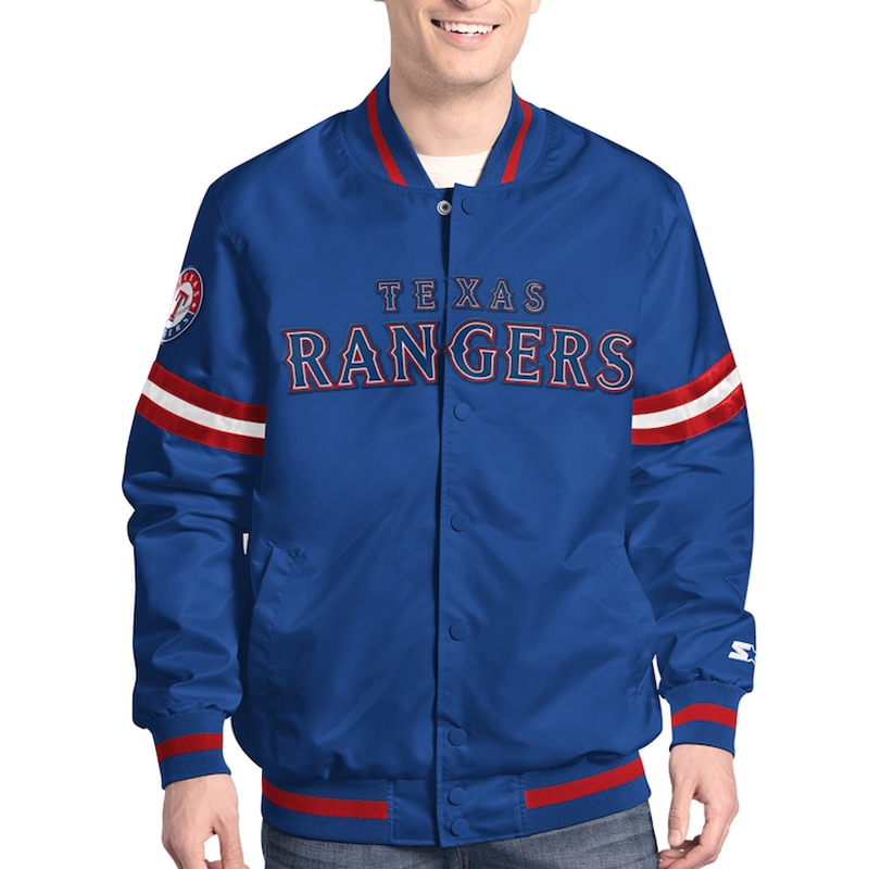 Texas Rangers Scout Varsity Satin Jacket