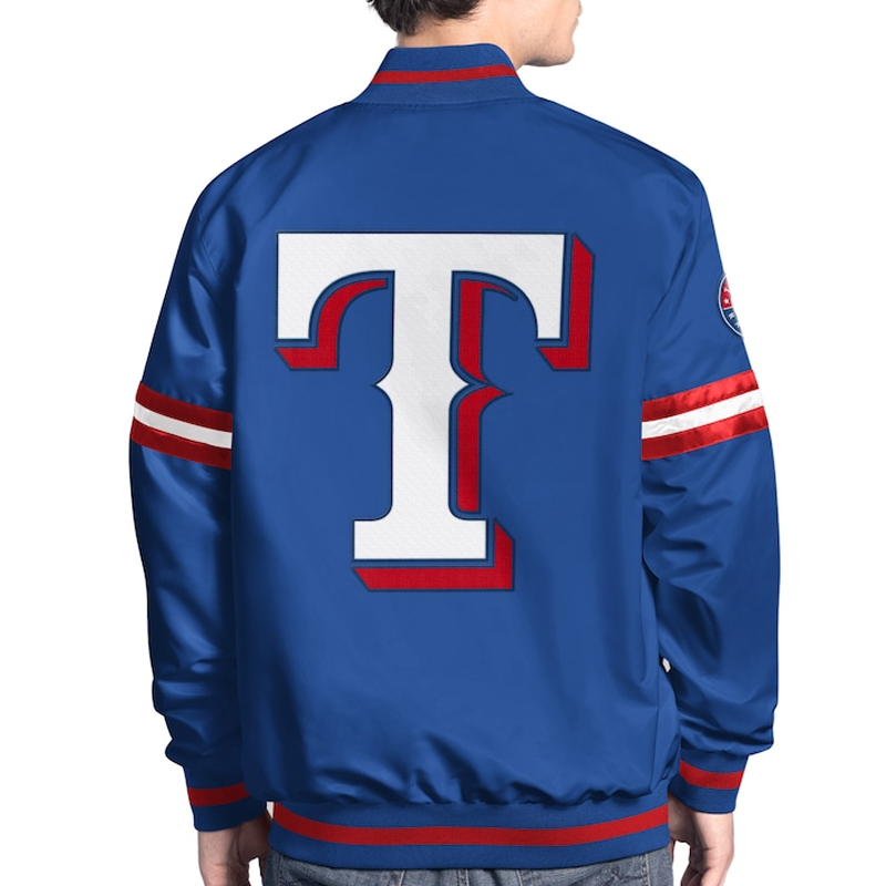 Texas Rangers Scout Varsity Satin Jacket - Image 2