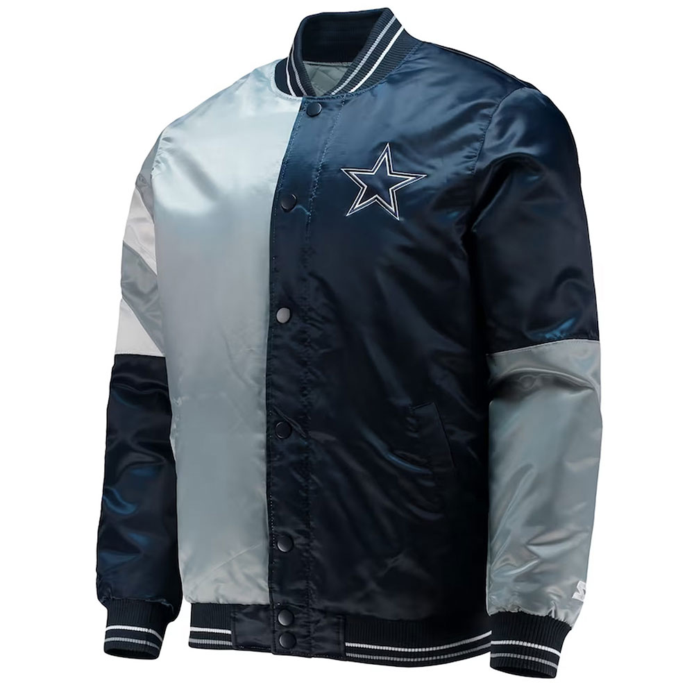 Dallas Cowboys The Leader Varsity Satin Jacket