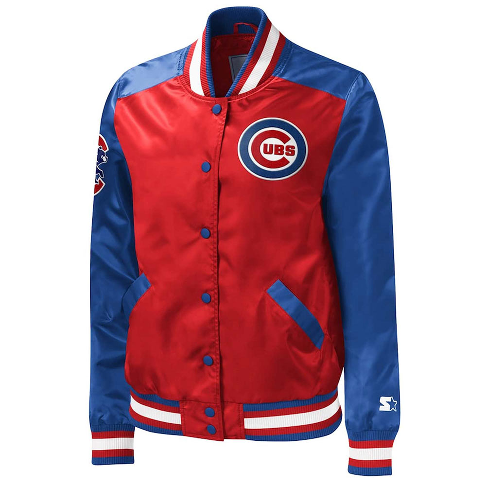 Chicago Cubs The Legend Red/Blue Varsity Satin Jacket