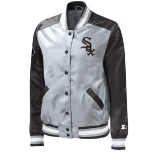 Chicago White Sox The Legend Silver/Black Satin Jacket