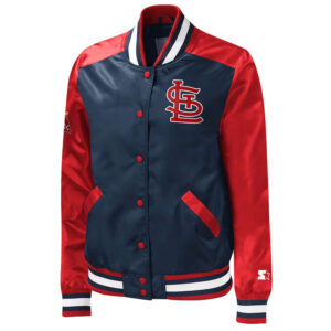 St. Louis Cardinals The Legend Navy/Red Satin Jacket