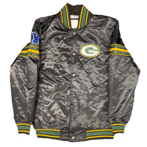 Black Green Bay Packers Pick & Roll Jacket