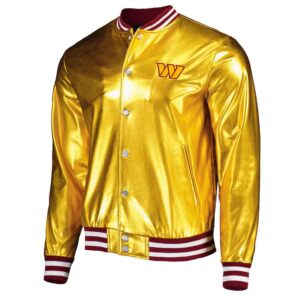 Washington Commanders The Wild Collective Gold Metallic Jacket