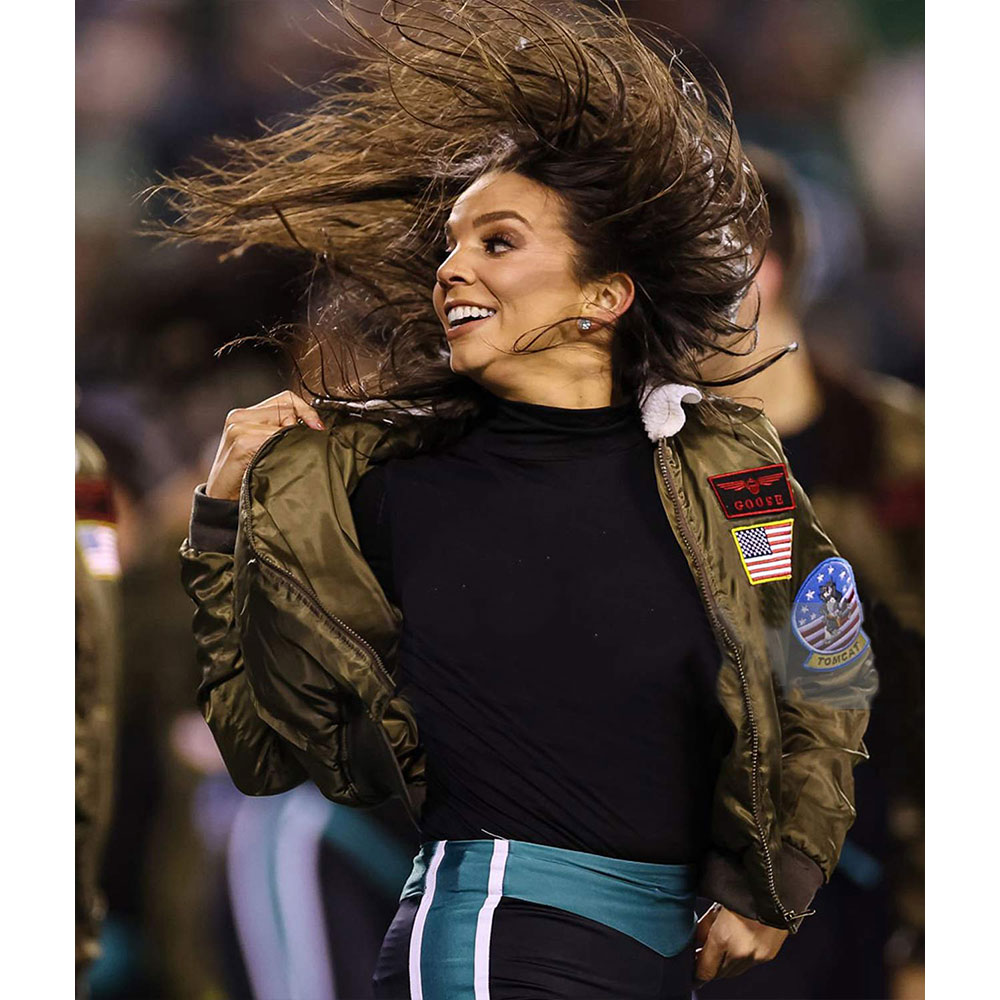 Top Gun Philadelphia Eagles Cheerleaders Jacket - Image 13