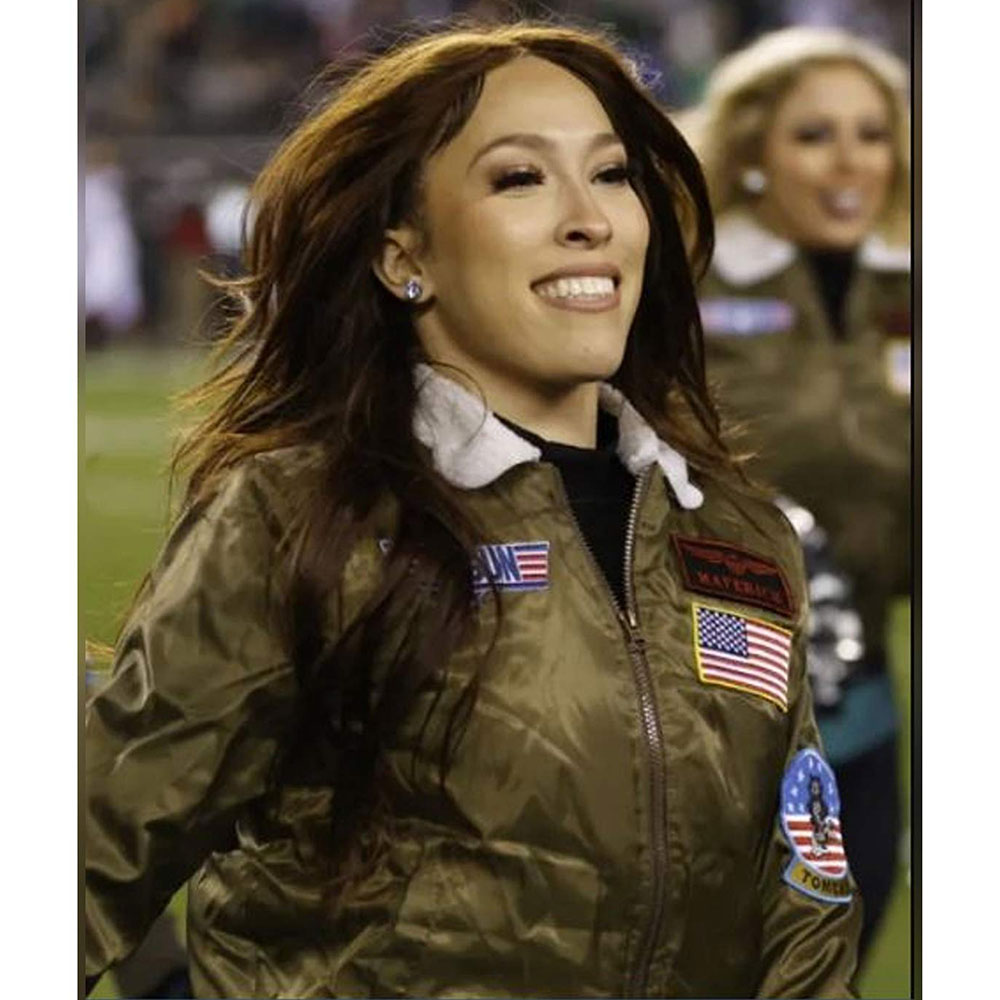 Top Gun Philadelphia Eagles Cheerleaders Jacket - Image 15