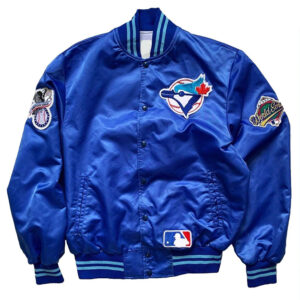 90s Toronto Blue Jays Blue Satin Jacket