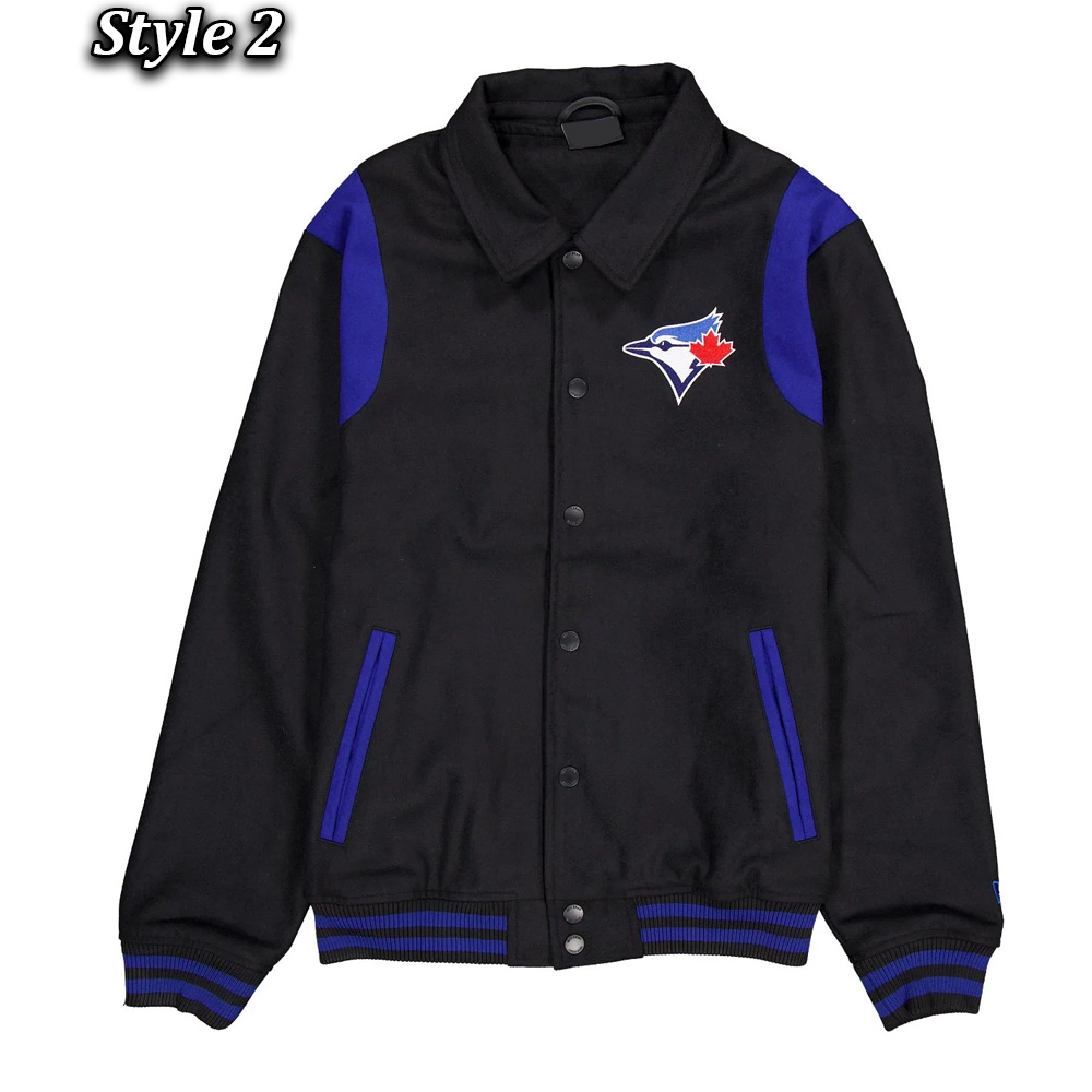 Toronto Blue Jays Sport Night Teddy Varsity Jacket - Image 2