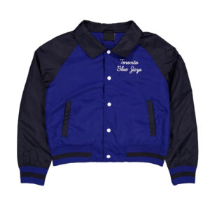 Toronto Blue Jays Blue and Black Throwback Jacket