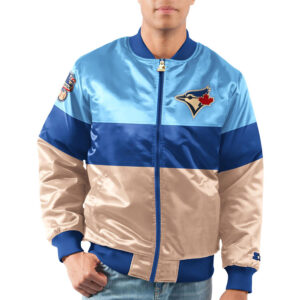 Toronto Blue Jays Powder Blue/Gold Tri-Color Jacket
