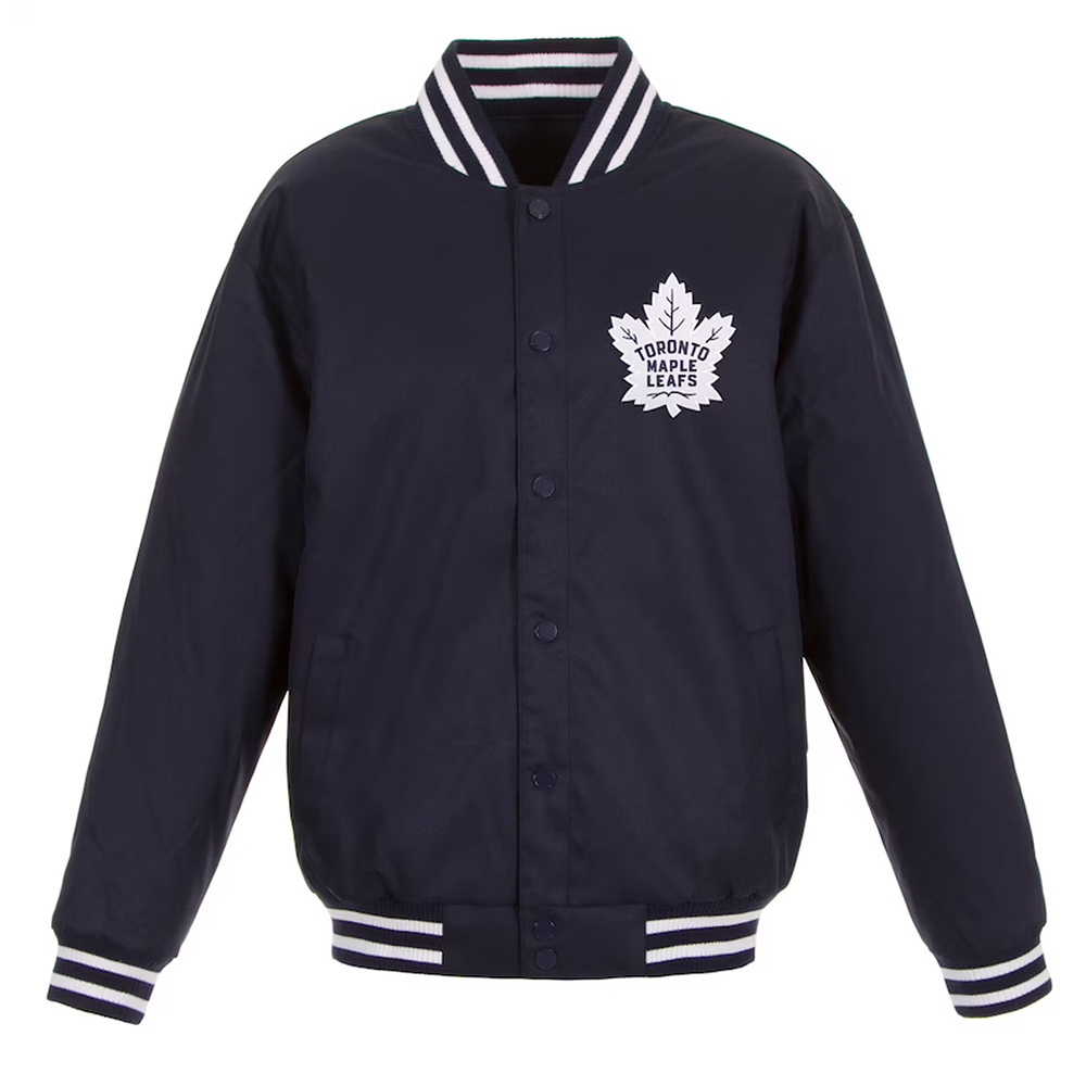 Toronto Maple Leafs Two Hit Poly-Twill Navy Jacket