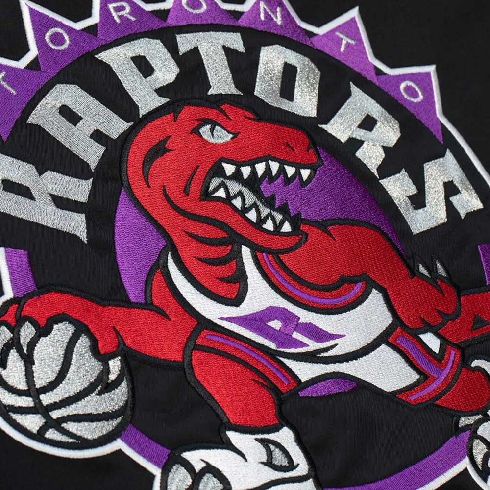Toronto Raptors Heavyweight Black Satin Jacket - Image 9