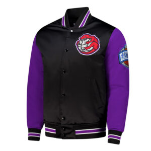 Primetime Toronto Raptors Black and Purple Jacket