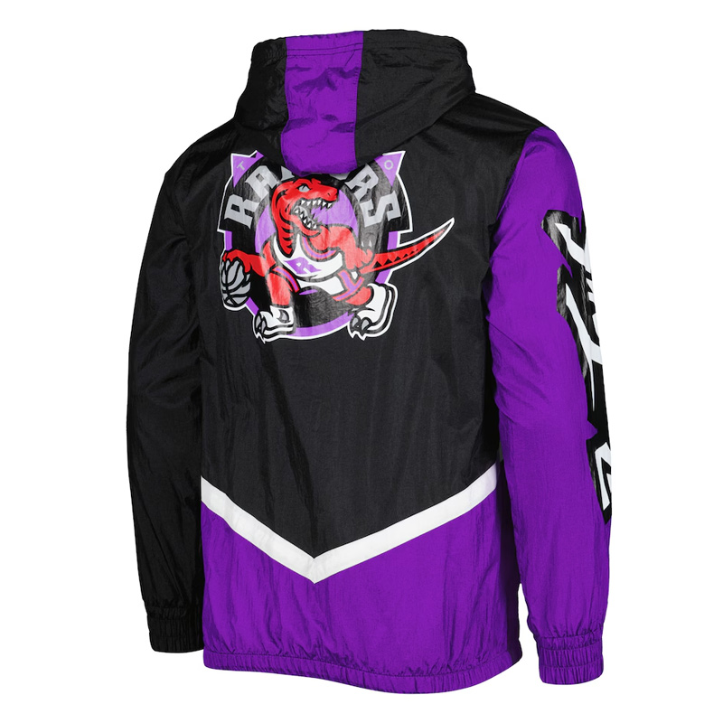 Toronto Raptors Undeniable Black Full-Zip Windbreaker Jacket - Image 2