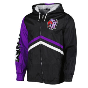 Toronto Raptors Undeniable Black Full-Zip Windbreaker Jacket