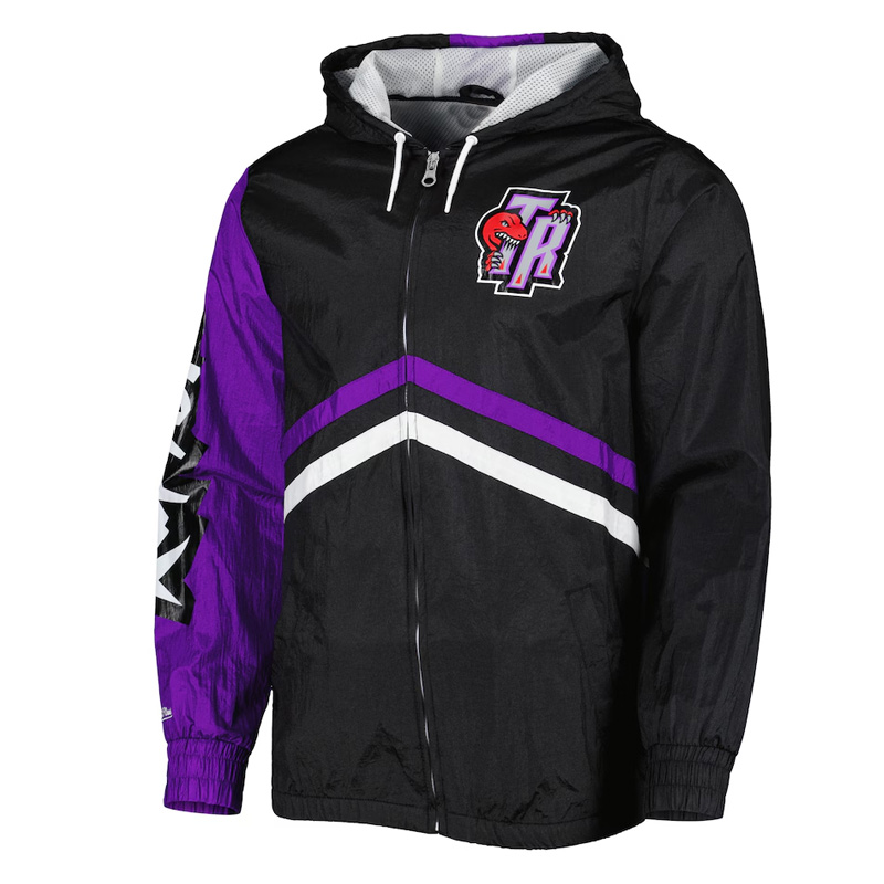 Toronto Raptors Undeniable Black Full-Zip Windbreaker Jacket