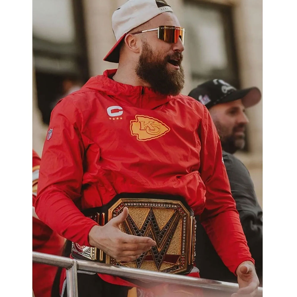 Travis Kelce Super Bowl LVIII Victory Parade Hoodie - Image 5