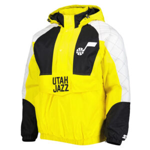Body Check Utah Jazz Half-Zip Hoodie Jacket