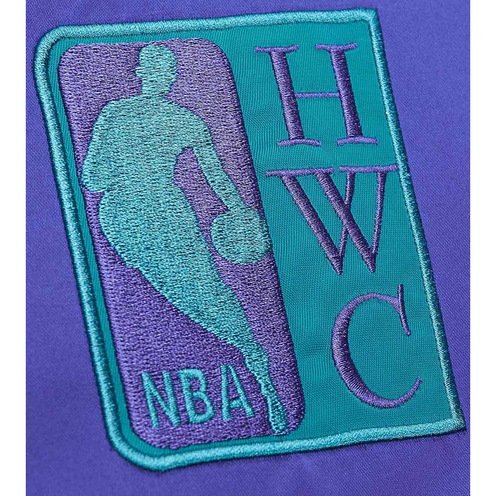 Utah Jazz Heavyweight Purple Satin Jacket - Image 5