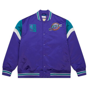 Utah Jazz Heavyweight Purple Satin Jacket
