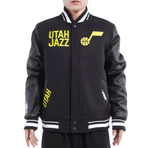 Retro Utah Jazz Classic Rib Varsity Jacket