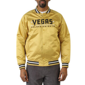 Vegas Golden Knights Lightweight Gold Satin Jacket
