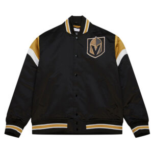 Vegas Golden Knights Heavyweight Black Satin Jacket