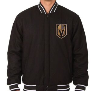 Varsity Vegas Golden Knights Black Wool Jacket