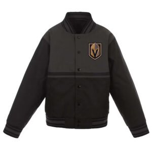Vegas Golden Knights Youth Poly Twill Black Jacket