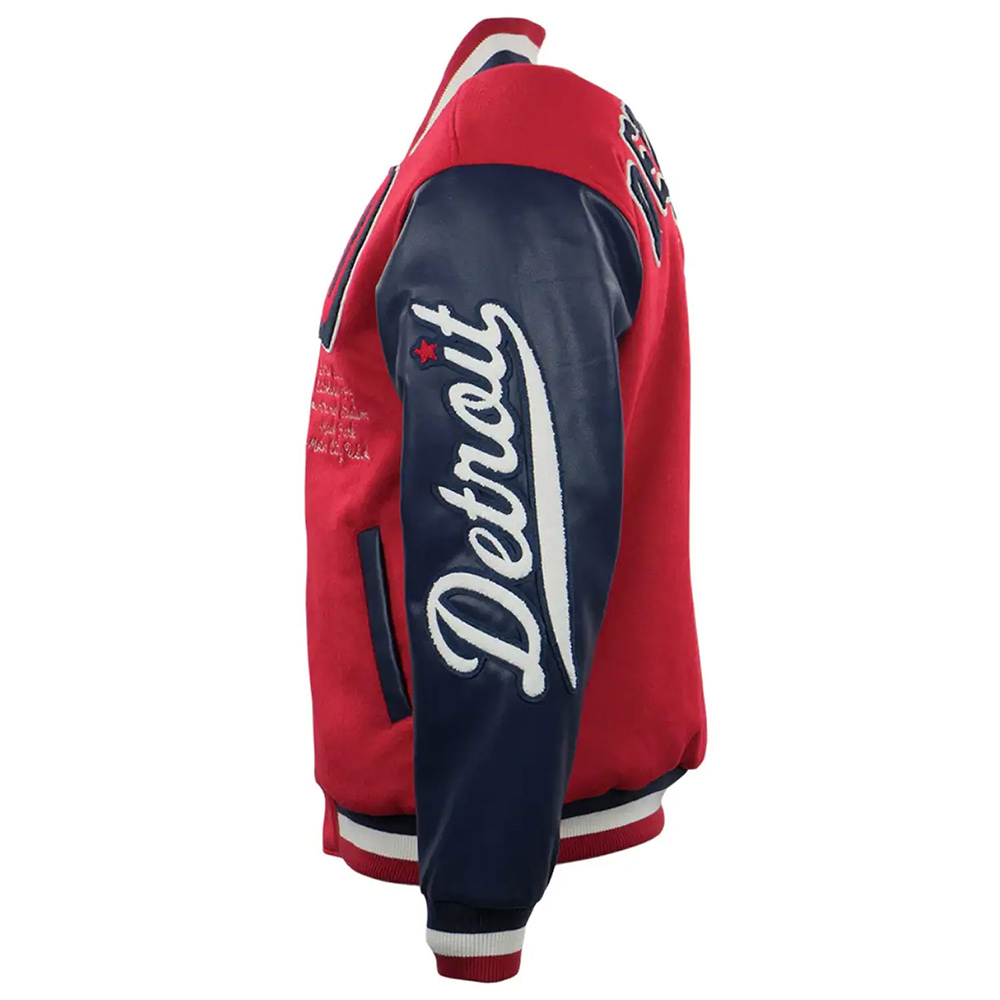 Detroit Stars Vintage Varsity Wool/Leather Jacket - Image 4