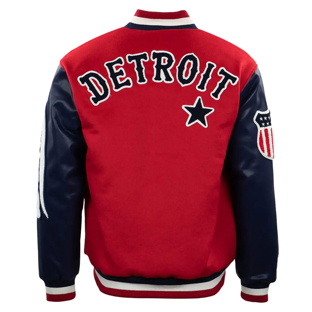 Detroit Stars Vintage Varsity Wool/Leather Jacket - Image 2