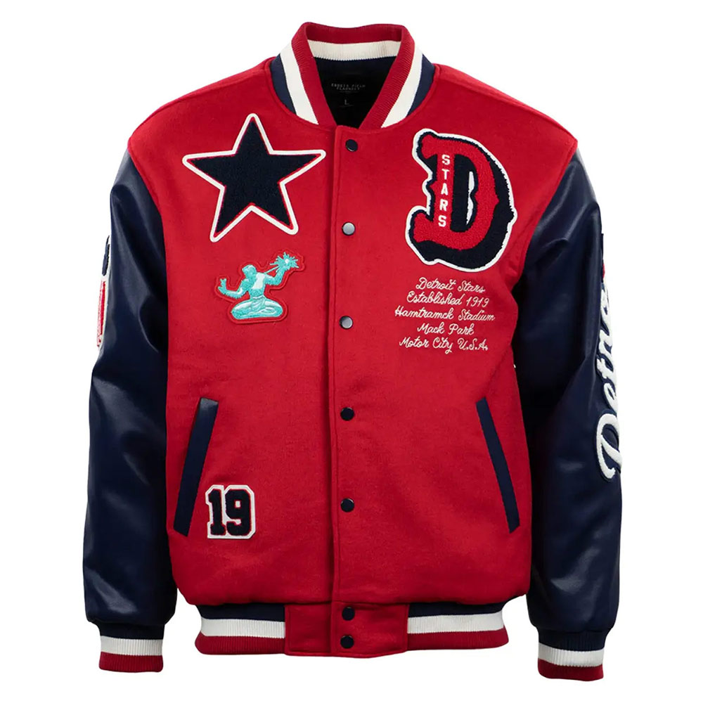 Detroit Stars Vintage Varsity Wool/Leather Jacket