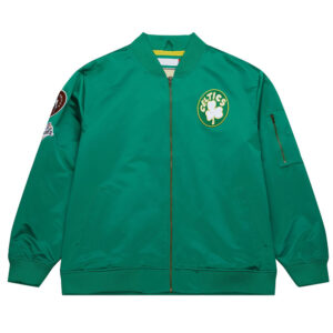 Boston Celtics Vintage Logo Green Lightweight Satin Jacket