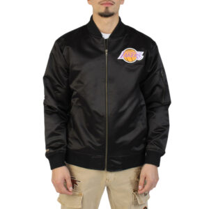 LA Lakers Vintage Logo Lightweight Satin Jacket