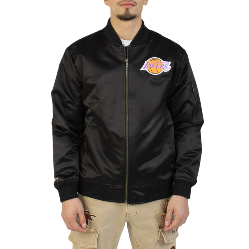 LA Lakers Vintage Logo Lightweight Satin Jacket