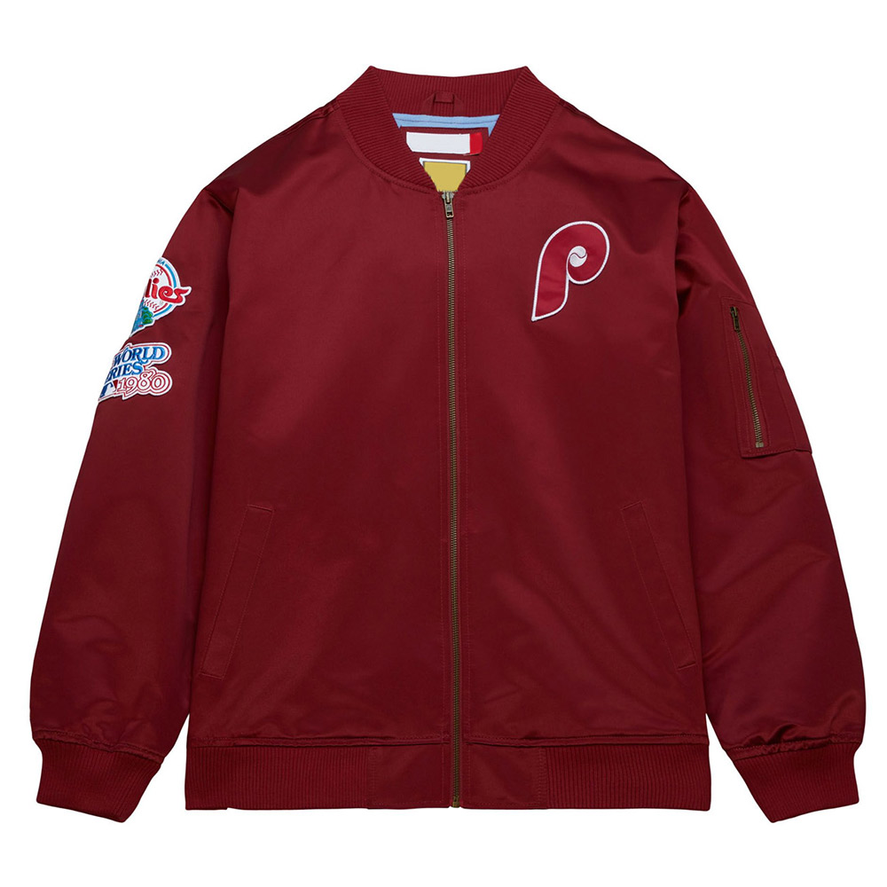 Philadelphia Phillies Vintage Logo Maroon Jacket