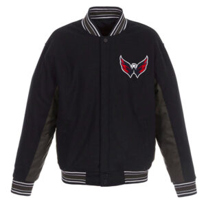 Accent Washington Capitals Varsity Black/Charcoal Jacket
