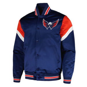 Washington Capitals Midweight Navy Satin Jacket