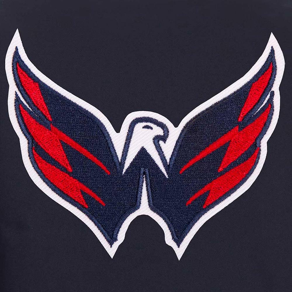 Navy Washington Capitals Poly-Twill Front-Hit Jacket - Image 2