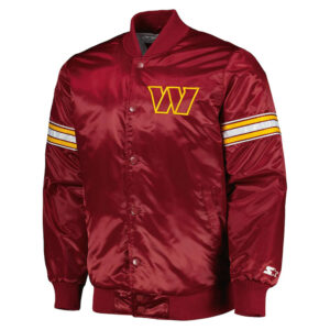 The Pick and Roll Washington Commanders Satin Jacket