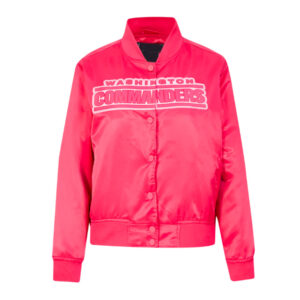 Washington Commanders Triple Pink Satin Jacket