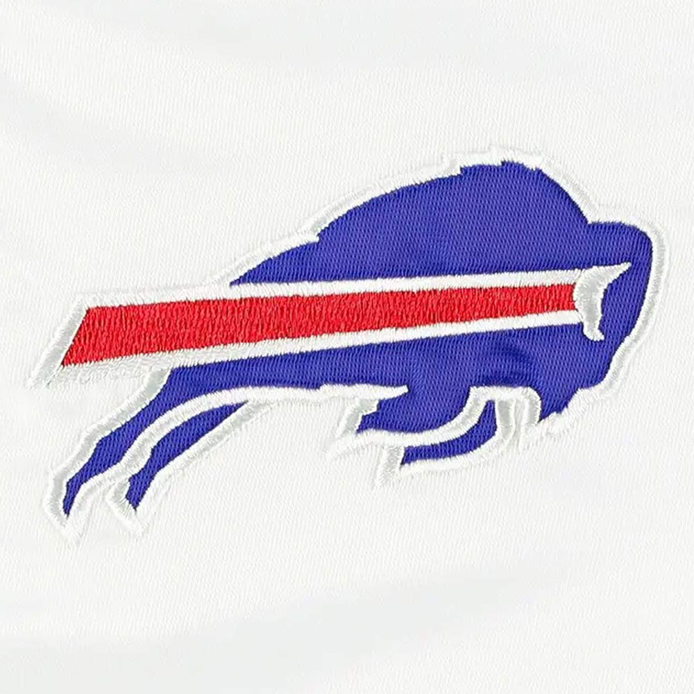 Buffalo Bills Line Up White Satin Jacket - Image 4