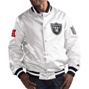 Las Vegas Raiders White Fill Jacket