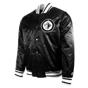 Winnipeg Jets Black Ice Satin Jacket