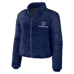Women's Dallas Cowboys Puffer Cropped Jacket