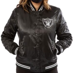 Women's Raiders Las Vegas Satin Starter Jacket