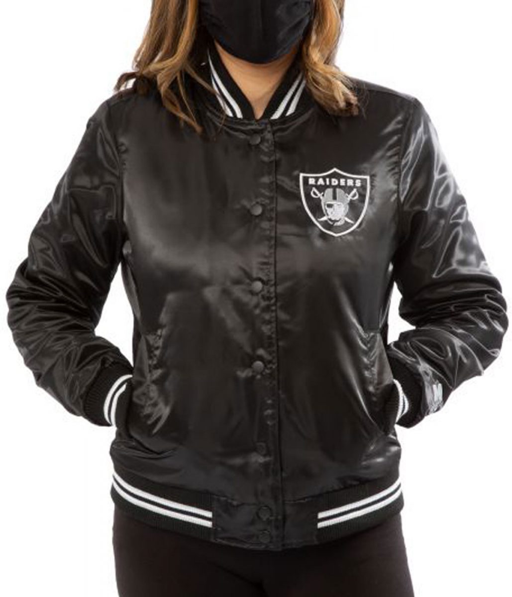 Women's Raiders Las Vegas Satin Starter Jacket