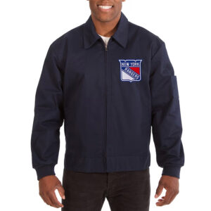 NY Rangers Workwear Navy Cotton Jacket